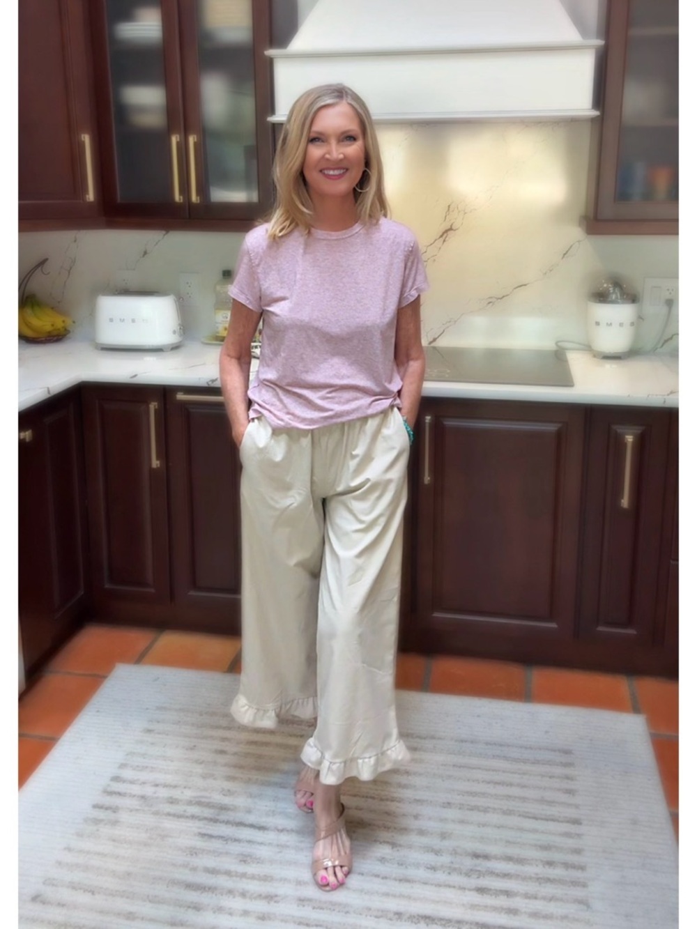NWT Beige Linen Blend Pants-S - Picture 6 of 17